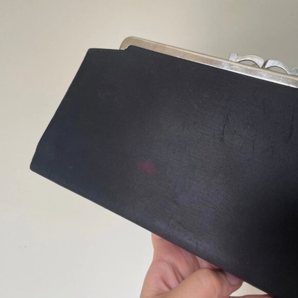 1950s Normandie Mtrl Black Clutch - Picture 4 of 6